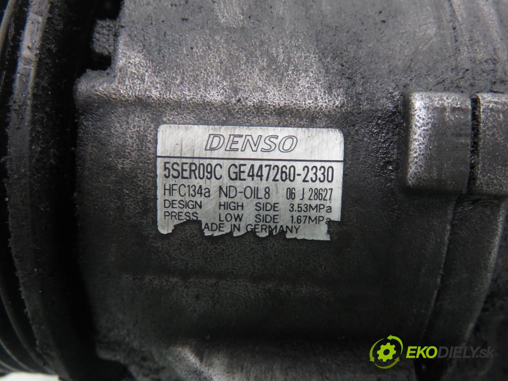 TOYOTA YARIS (_P9_) HB 2007 51,00 1.0 VVT-i (KSP90_) - 1KR-FE 998,00 KOMPRESOR: klimatizácie 5SER09C ; GE4472602330 (Kompresor klimatizácie)