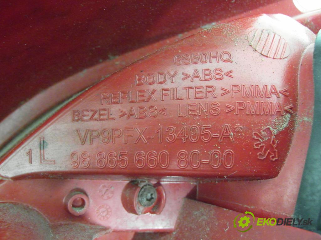 PEUGEOT 207 (WA_, WC_) HB 2009 110,00 1.6 THP 1598,00 Svetlo ľavé zadné 968656608000
