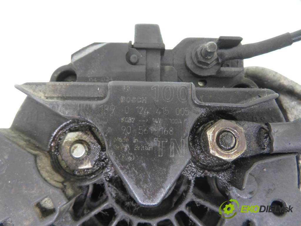 OPEL ZAFIRA A Nadwozie Wielkopojemne (MPV) (T98)  MINIVAN 2002 74,00 2.0 DTI 16V 101 - Y 20 DTH 1995,00 Alternátor 124415005 ; 90561168 (Alternátor)