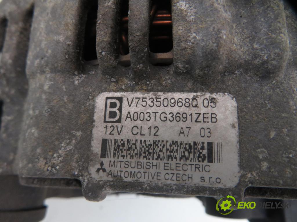 PEUGEOT 207 (WA_, WC_) HB 2009 110,00 1.6 THP 1598,00 Alternátor V753509680 ; A003TG33691 (Alternátor)