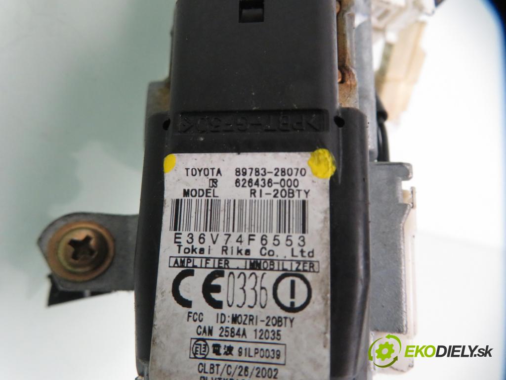 TOYOTA AVENSIS VERSO (_M2_) MINIVAN 2004 0,00 2.0 (ACM20_) - 1AZ-FE 1998,00 spínačka 45020287 ; 8978328070 (Spínací skříňka)