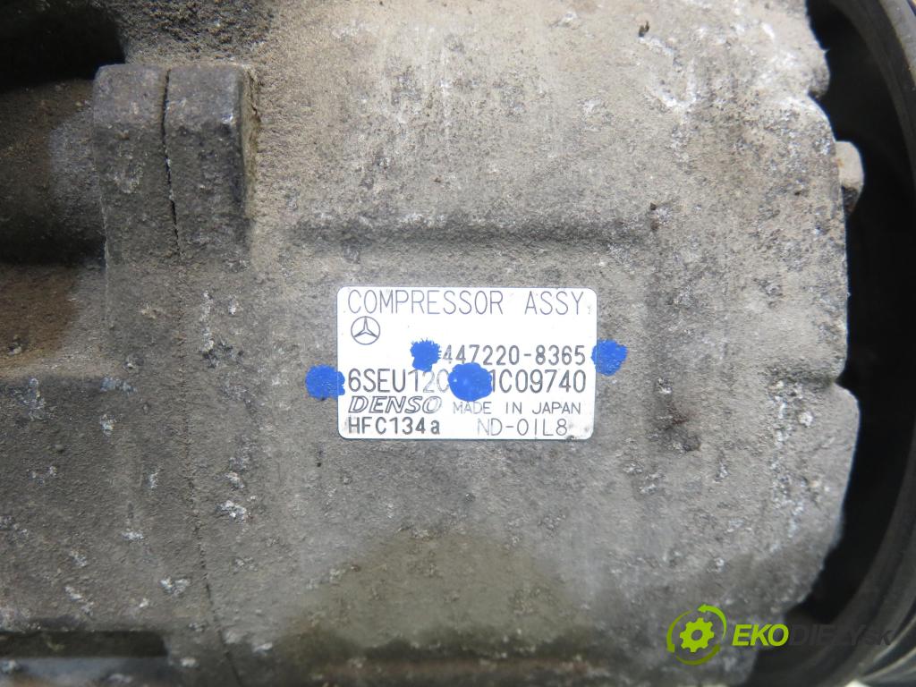 MERCEDES-BENZ KLASA A (W168) HB 2002 60,00 1.4 A 140 82 - M 166.940 1397,00 KOMPRESOR: klimatizace 4472208365 ; 6SEU120 (Kompresor klimatizace)