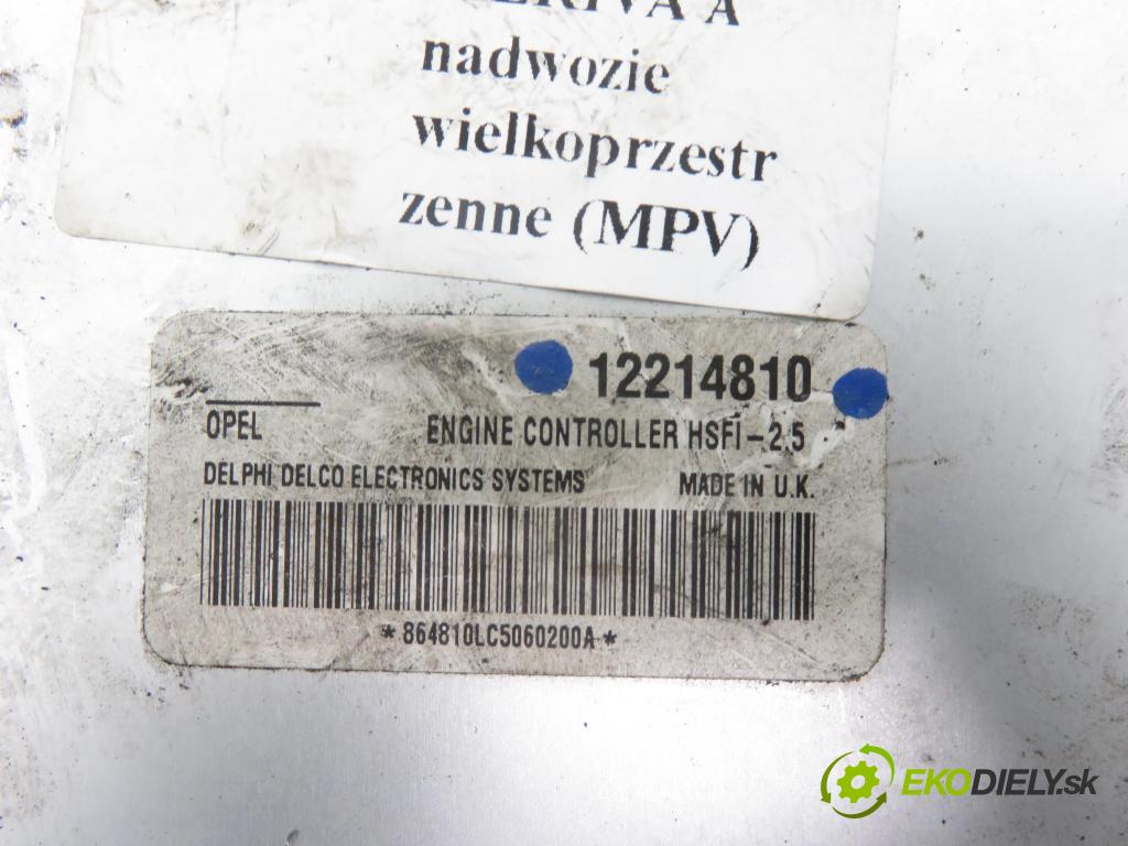 OPEL MERIVA A nadwozie wielkoprzestrzenne (MPV) (X03) HB 2003 74,00 1.6 16V - Z 16 XE 1598,00 řídící jednotka motora 12214810