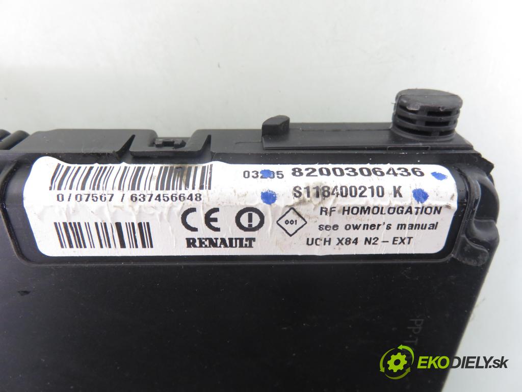 RENAULT SCENIC II (JM0/1_) MINIVAN 2003 83,00 1.6 (JM0C, JM0J, JM1B) - K4M 782 1598,00 MODUL BSI 8200306436 ; S118400210K