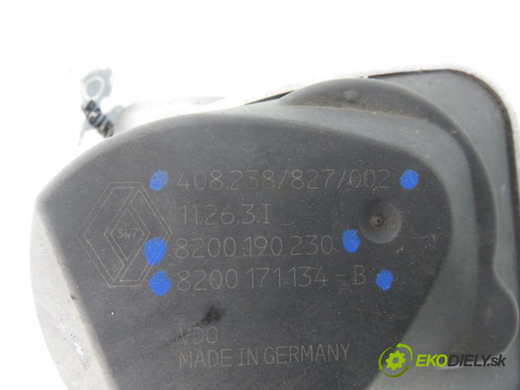RENAULT SCENIC II (JM0/1_) MINIVAN 2003 83,00 1.6 (JM0C, JM0J, JM1B) - K4M 782 1598,00 škrtíci klapka 8200190230 ; 8200171134B (Škrticí klapka)