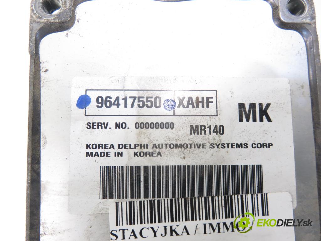 CHEVROLET AVEO / KALOS sedan (T200) SEDAN 2006 69,00 1.4 16V 94 E-TEC II - F14D3 1399,00 spinačka / imobilizéra IMMO / Riadiaca jednotka 96417550 ; 96408390 ; 96459510