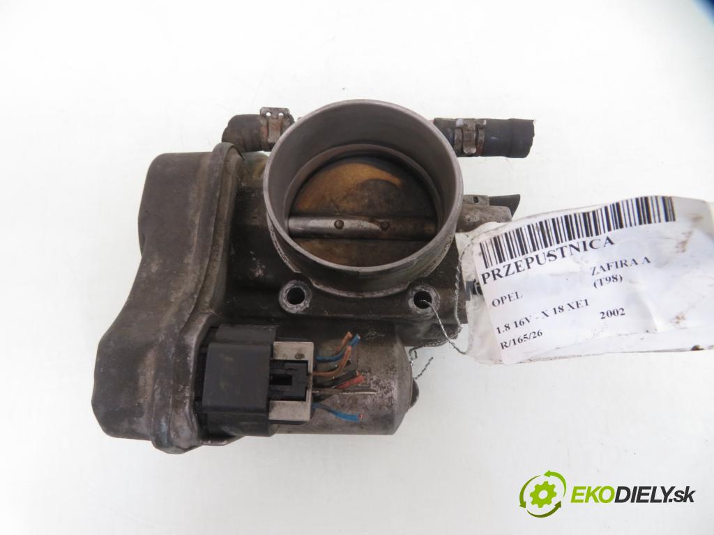 OPEL ZAFIRA A Nadwozie Wielkopojemne (MPV) (T98) MINIVAN 2002 85,00 1.8 16V 116 - X 18 XE1 1796,00 škrtíci klapka 5WS91708 ; 09128518 (Škrticí klapka)