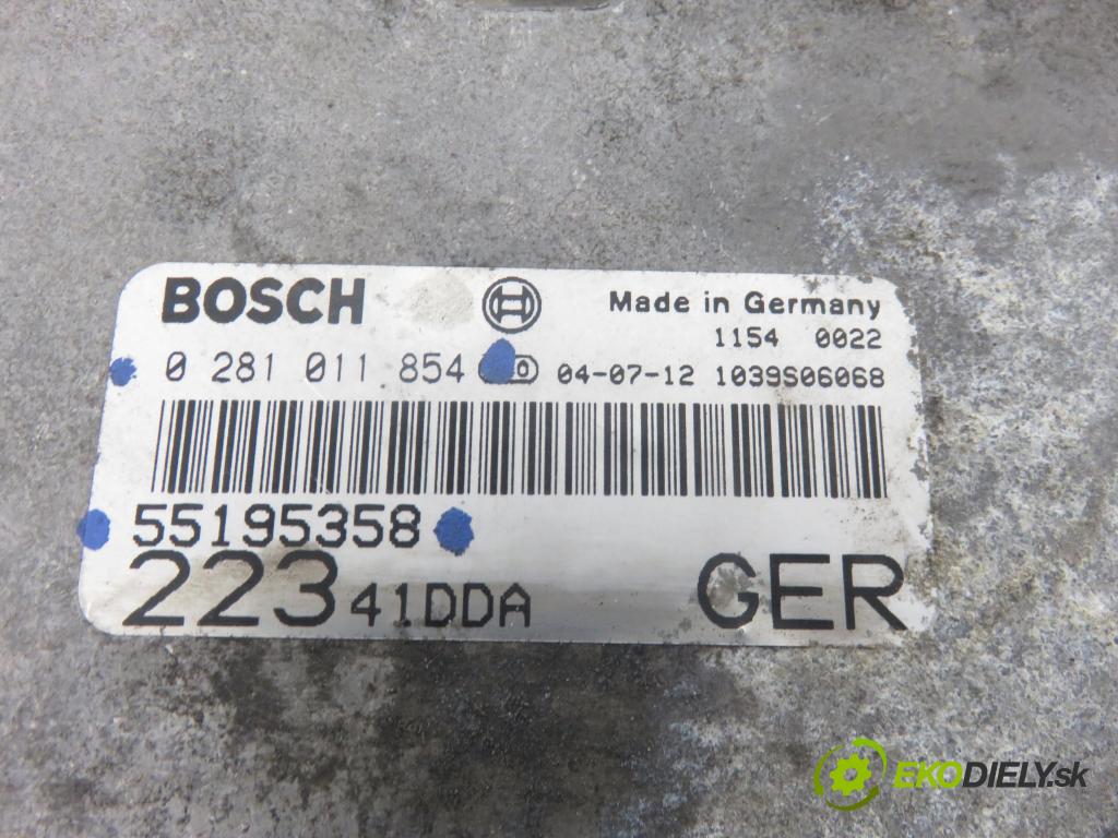 FIAT DOBLO Cargo (223_) KOMBIVAN 2004 74,00 1.9 JTD 100 - 182 B9.000 1910,00 Riadiaca jednotka Motor 55195358 ; 0281011854