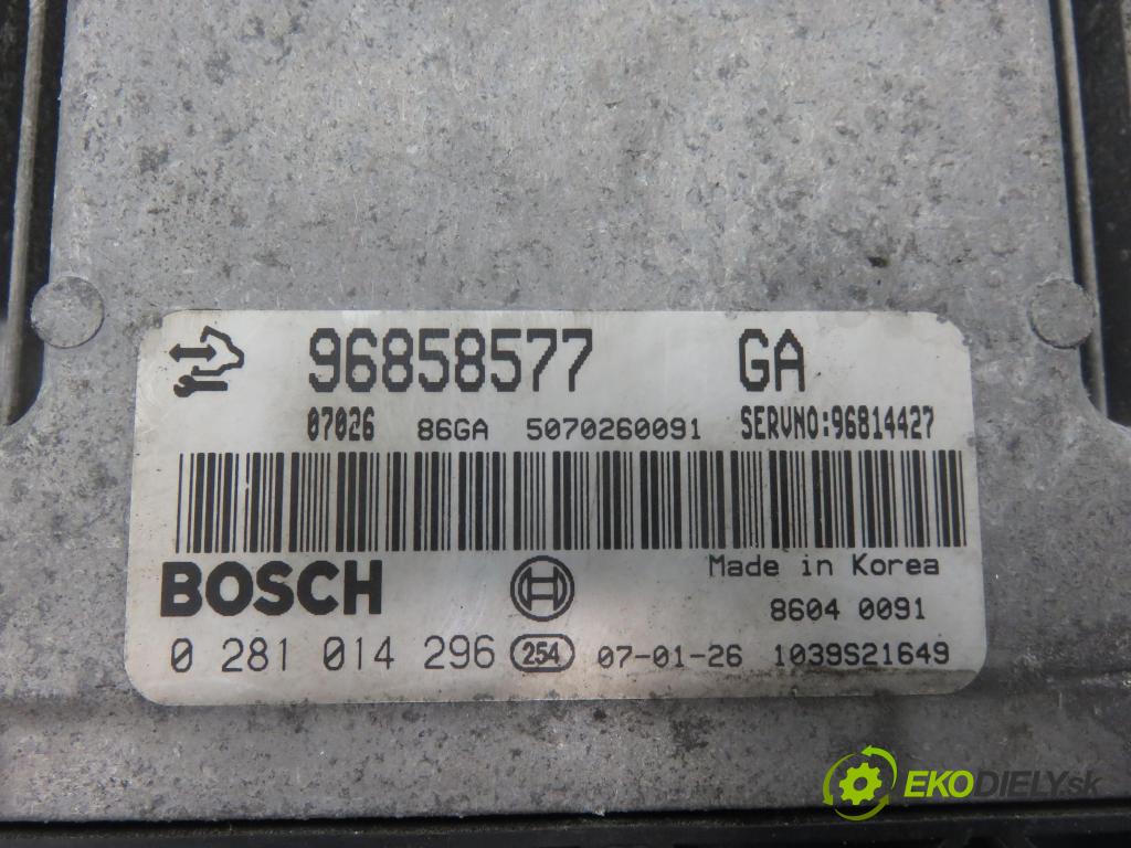 OPEL ANTARA A (L07) SUV 2007 110,00 2.0 CDTI 150 - Z 20 DMH 1991,00 Riadiaca jednotka Motor 96858577 ; 0281014296