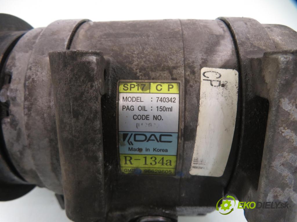 OPEL ANTARA A (L07) SUV 2007 110,00 2.0 CDTI 150 - Z 20 DMH 1991,00 KOMPRESOR: klimatizace 96629605 (Kompresor klimatizace)