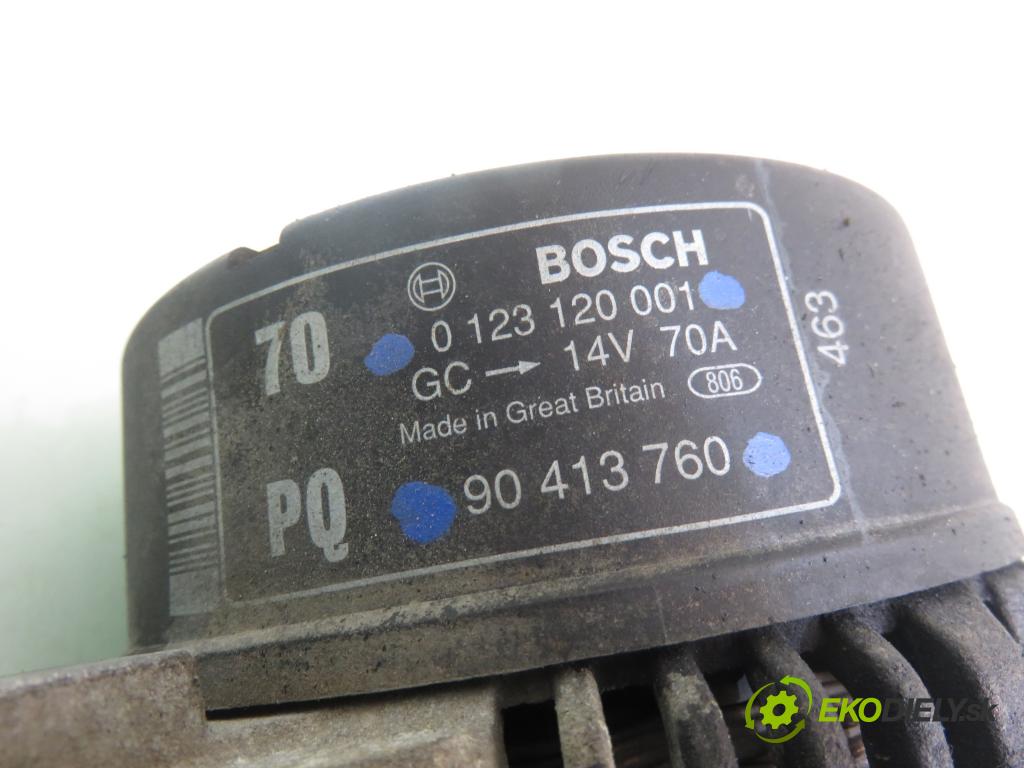 OPEL OMEGA B Kombi (V94) KOMBI 1994 100,00 2.0 16V - X 20 XEV 1998,00 Alternátor 0123120001 ; 90413760 (Alternátor)