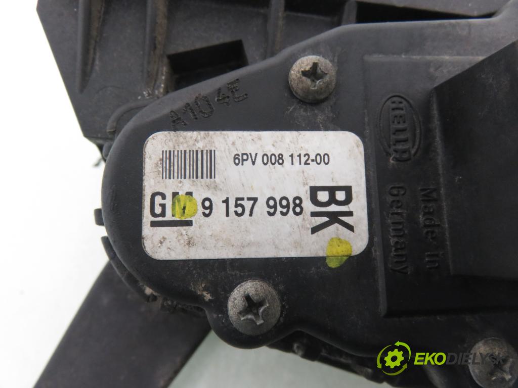 OPEL ASTRA H (A04) HB 2004 74,00 1.7 CDTI 100 - Z 17 DTH 1686,00 potenciometr plynového pedálu 9157998BK (Potenciometr plynového pedálu)