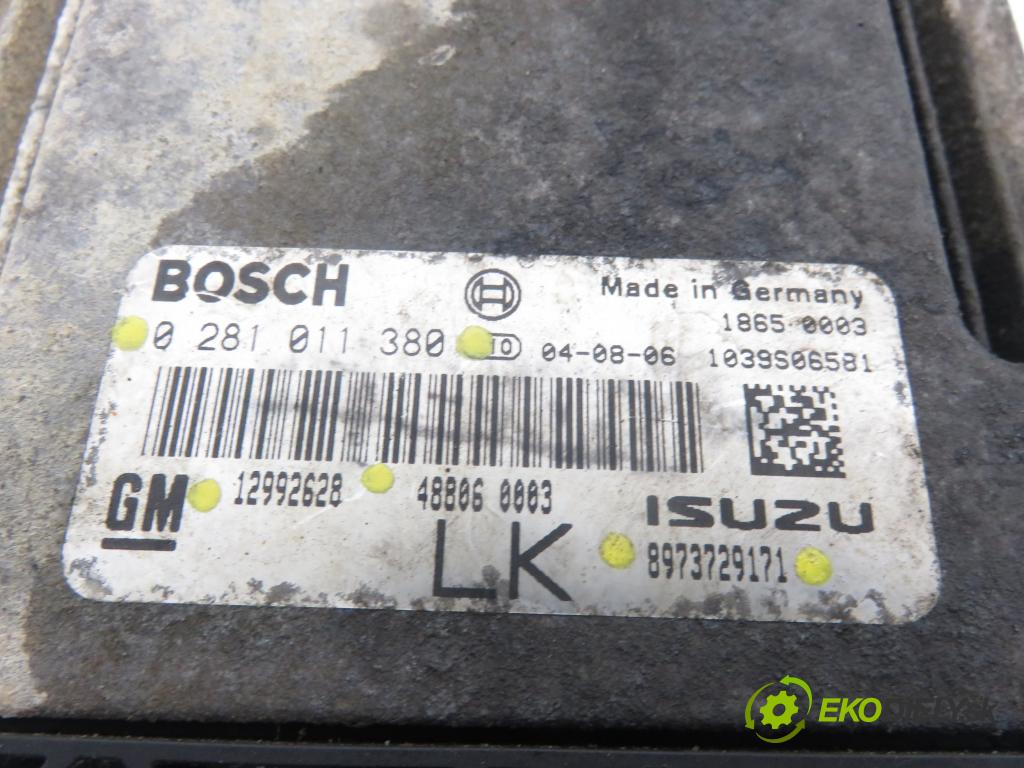 OPEL ASTRA H (A04) HB 2004 74,00 1.7 CDTI 100 - Z 17 DTH 1686,00 Riadiaca jednotka Motor 0281011380 ; 12992628 ; 8973729171