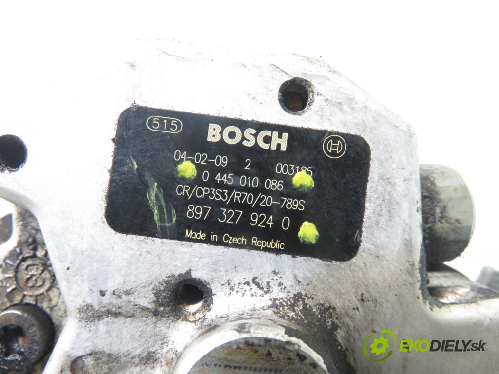 OPEL ASTRA H (A04) HB 2004 74,00 1.7 CDTI 100 - Z 17 DTH 1686,00 Pumpa vysokého tlaku 0445010086 ; 8973279240