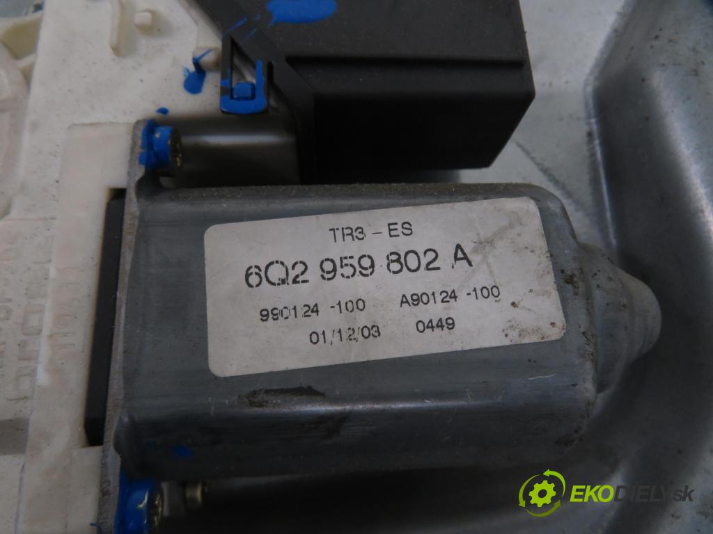 SEAT IBIZA III (6L1) HB 2004 47,00 1.2 12V - AZQ 1198,00 Mechanizmus okien 6L4837751CM ; 6Q2959802A