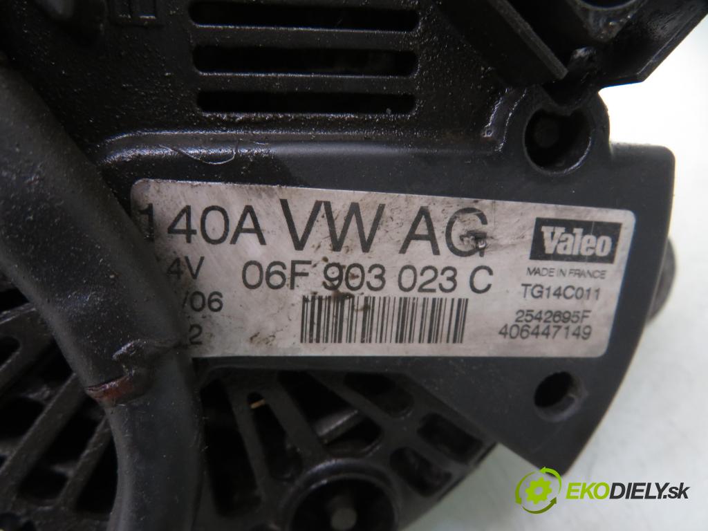 SKODA OCTAVIA II (1Z3) SEDAN 2006 77,00 1.9 TDI - BXE 1896,00 Alternátor 06F903023C (Alternátor)