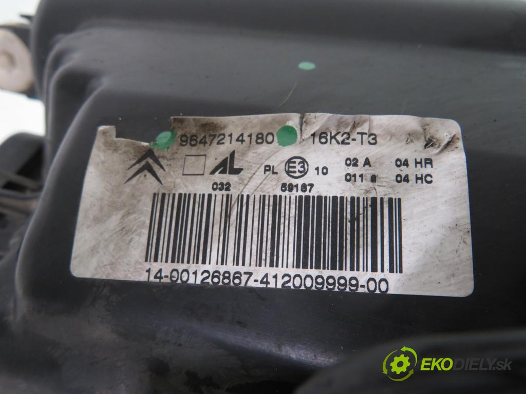 CITROEN C3 I (FC_) HB 2004 66,00 1.4 16V HDi - 8HY (DV4TED4) 1398,00 Svetlo PP 9647214180