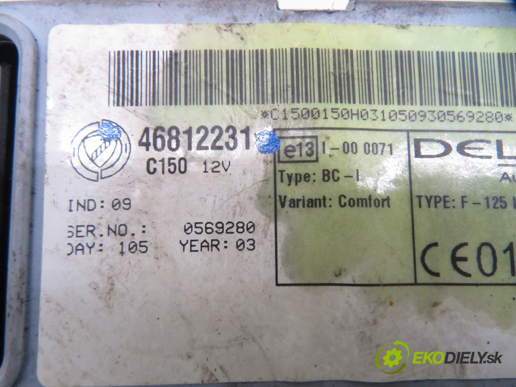 FIAT PUNTO (188_) HB 2002 59,00 1.2 16V 80 - 188 A5.000 1242,00 spínačka / imobilizéra IMMO / řídící jednotka IAW59FM3 ; 46812231 ; 46552681