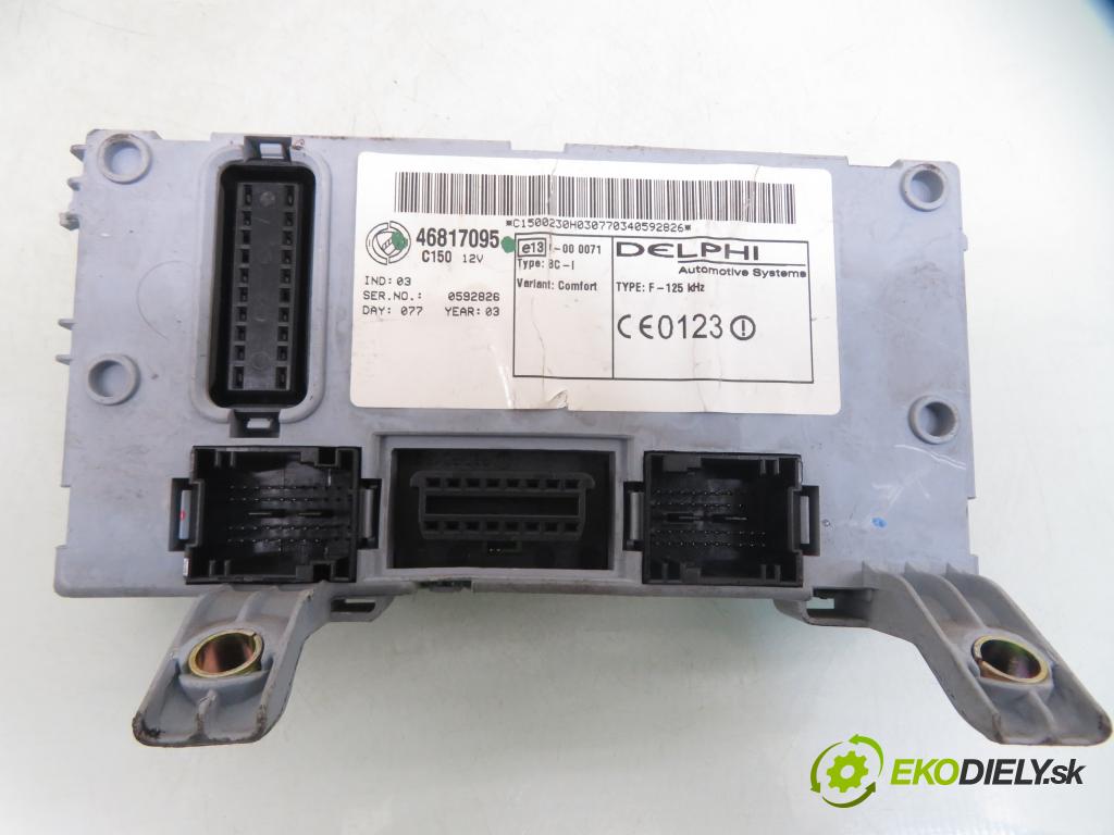 FIAT SIENA (178_) / ALBEA SEDAN 2003 59,00 1.2 - 188 A5.000 1242,00 spínačka / imobilizéra IMMO / řídící jednotka 0261207490 ; 46765990 ; 46817095