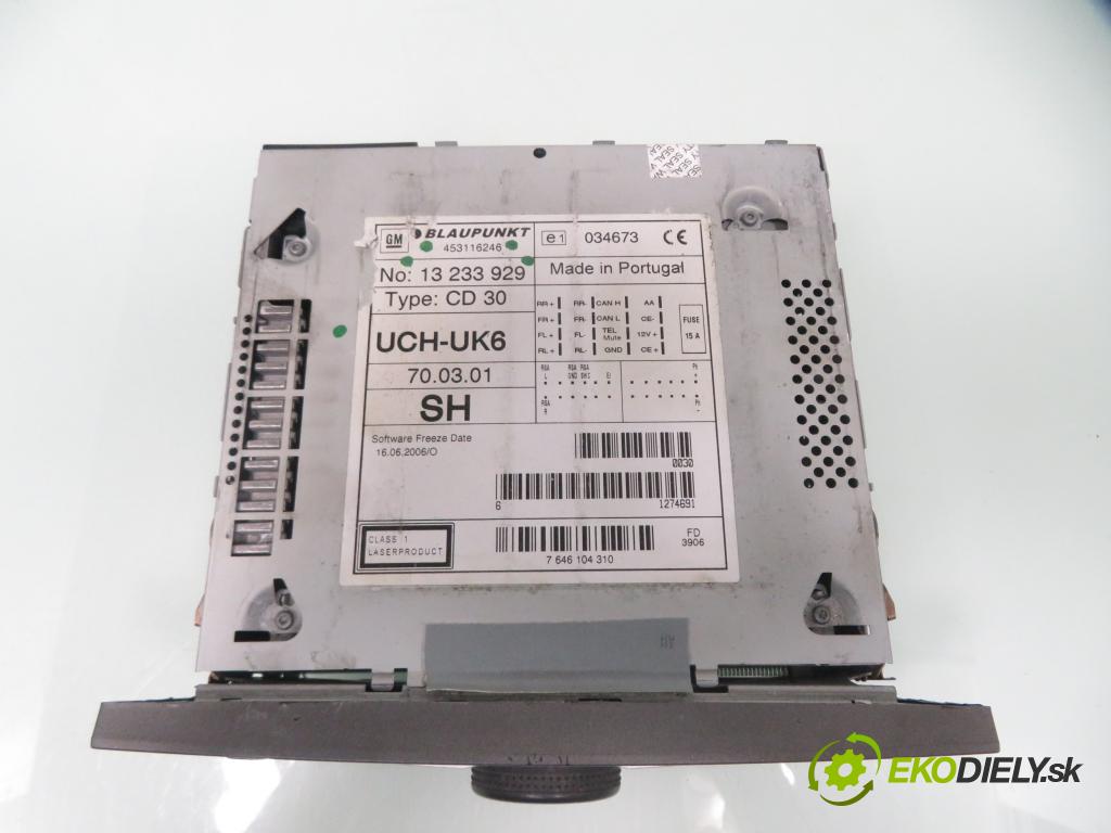 OPEL MERIVA A nadwozie wielkoprzestrzenne (MPV) (X03) MINIVAN 2006 55,00 1.3 CDTI - Z 13 DTJ 1248,00 RADIO CD 13233929 ; 7646104310 ; 13242079