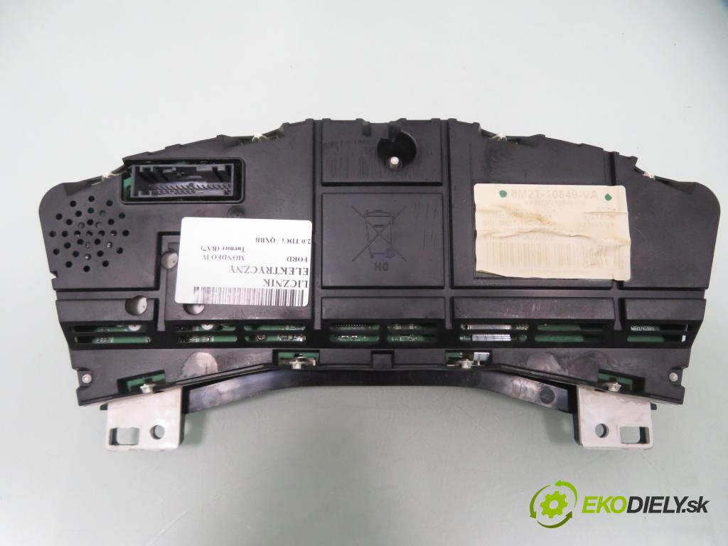 FORD MONDEO IV Turnier (BA7) KOMBI 2008 103,00 2.0 TDCi - QXBB 1997,00 prístrojovka elektrický 8M2T10849VA ; VP7M2F10894A