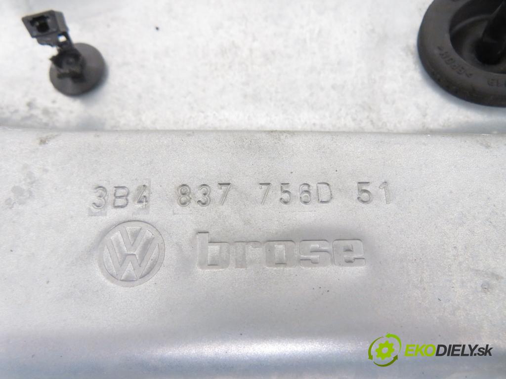 VW PASSAT B5.5 (3B3) SEDAN 2002 74,00 1.9 TDI PD 101 - AVB 1896,00 Mechanizmus okien 3B4837756D ; 3B4837752LB