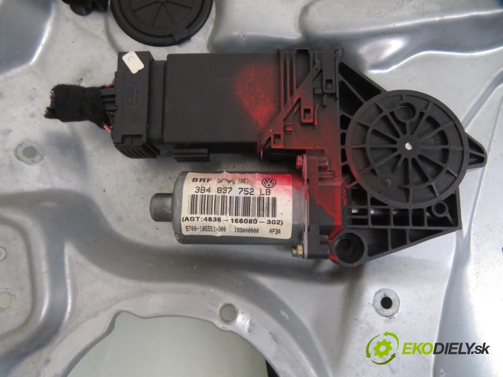 VW PASSAT B5.5 (3B3) SEDAN 2002 74,00 1.9 TDI PD 101 - AVB 1896,00 Mechanizmus okien 3B4837756D ; 3B4837752LB