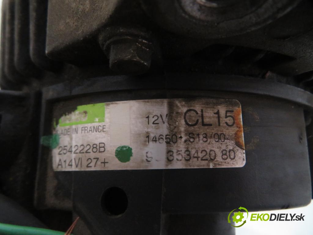 CITROEN XSARA PICASSO (N68) MINIVAN 2000 66,00 2.0 HDi 8V 90 - RHY 1997,00 Alternátor 9635342080 ; 9335342080 (Alternátor)
