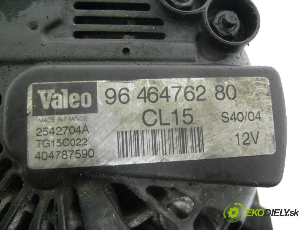 PEUGEOT 206 liftback (2A/C) HB 1999 50,00 1.4 HDi 8V 70 - 8HZ 1398,00 Alternátor 9646476280 ; 2542704A ; TG15C022 (Alternátor)