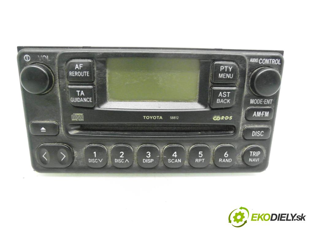TOYOTA RAV 4 II (_A2_) SUV 2004 85,00 2.0 D-4D 4WD 116 - 1CD-FTV 1995,00 RADIO CD 8612042130 ; CQTT3370A