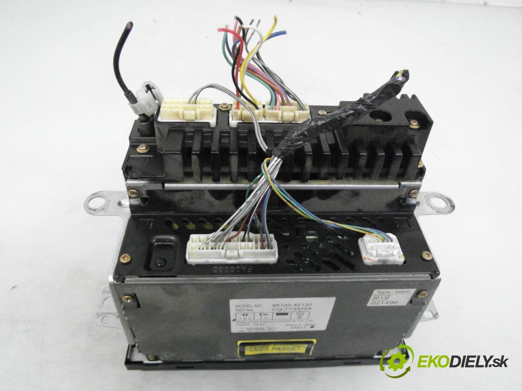 TOYOTA RAV 4 II (_A2_) SUV 2004 85,00 2.0 D-4D 4WD 116 - 1CD-FTV 1995,00 RADIO CD 8612042130 ; CQTT3370A