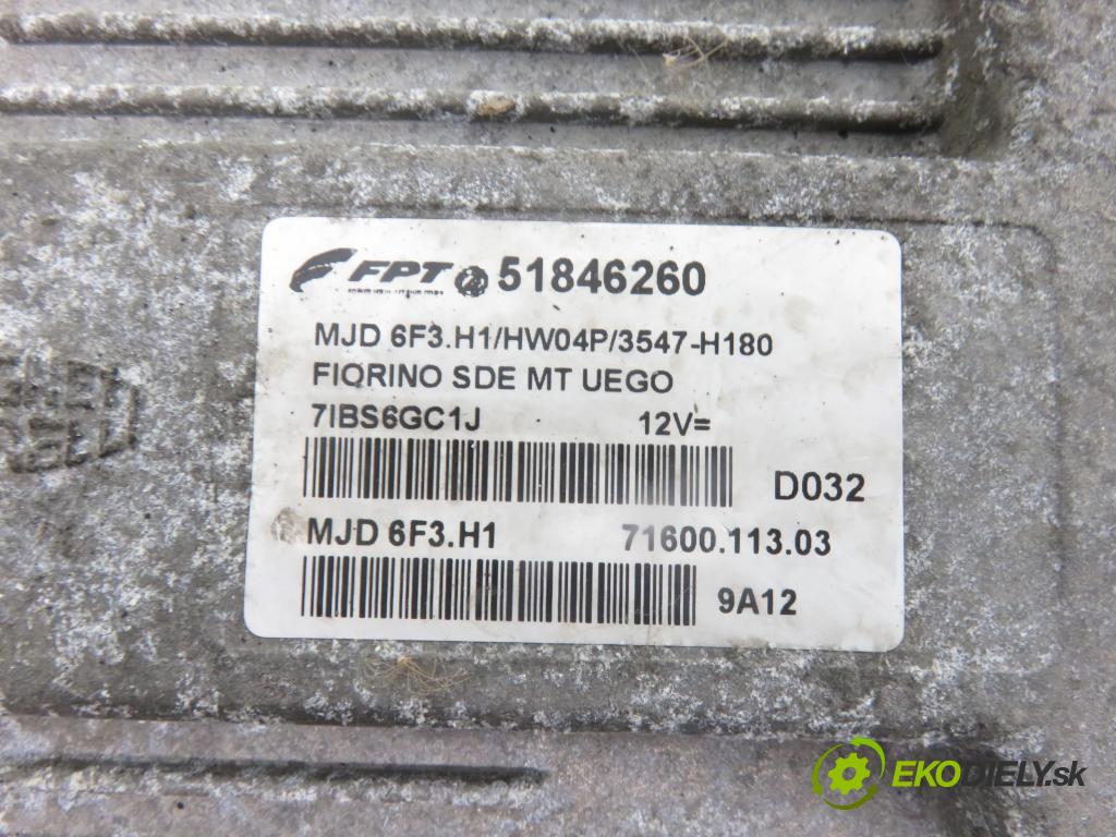 FIAT FIORINO nadwozie zamknięte / kombi (225_) FURGON 2009 70,00 1.3 D Multijet - 199 B1.000 1248,00 řídící jednotka motora 51846260