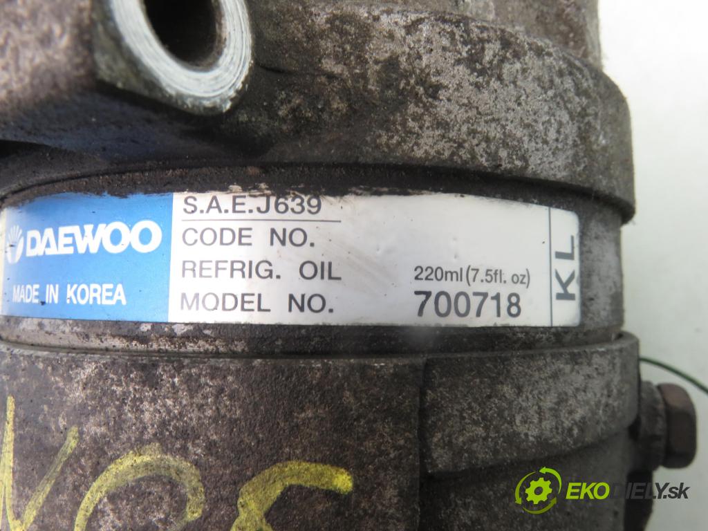 DAEWOO LANOS sedan (KLAT) SEDAN 2000 73,00 1.5 16V - A15DMS 1498,00 KOMPRESOR: klimatizace SAEJ639 (Kompresor klimatizace)