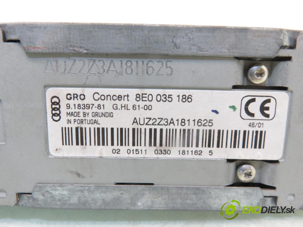 AUDI A4 (8E2, B6) SEDAN 2002 96,00 2.0 20V 130 - ALT 1984,00 RADIO 8E0035186