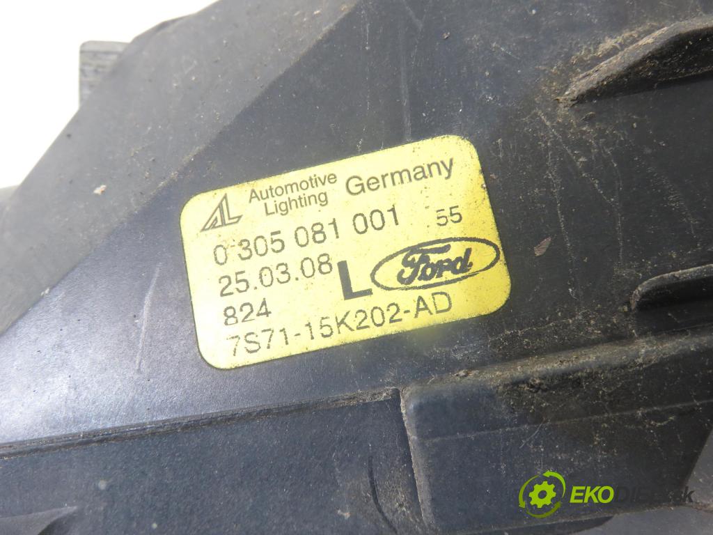 FORD MONDEO IV Turnier (BA7) KOMBI 2008 103,00 2.0 TDCi - QXBB 1997,00 Hmlové svetlo, hmlovka L 7S7115K202AD ; 0305081001