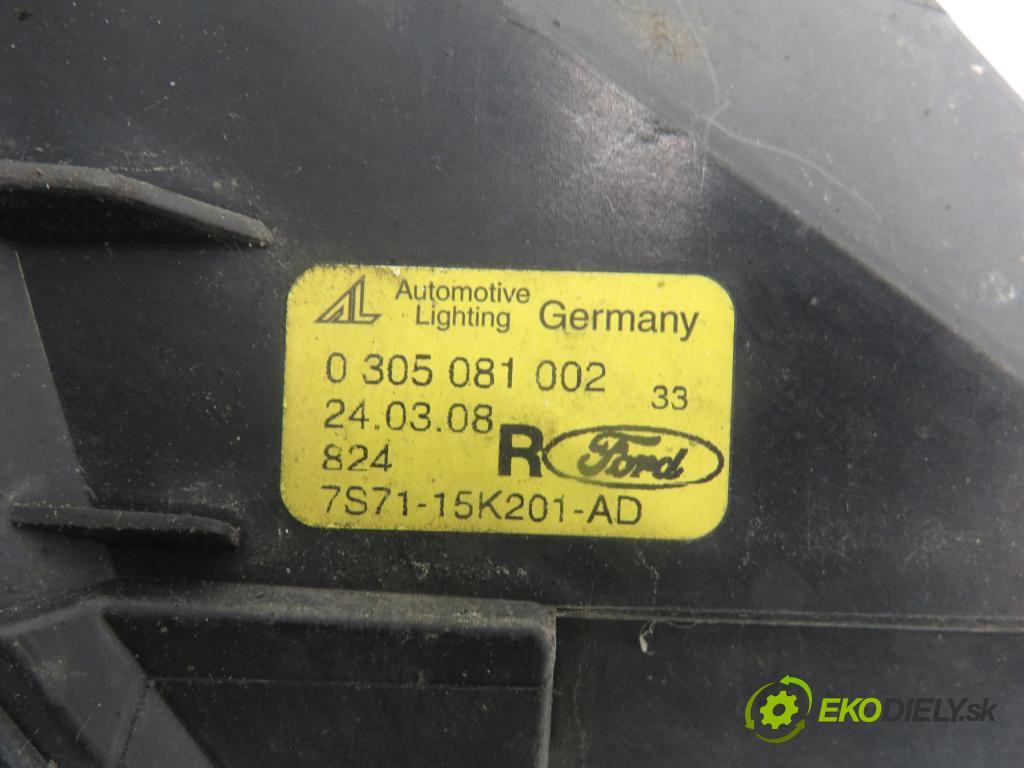 FORD MONDEO IV Turnier (BA7) KOMBI 2008 103,00 2.0 TDCi - QXBB 1997,00 Hmlové svetlo, hmlovka P 7S7115K201AD ; 0305081002
