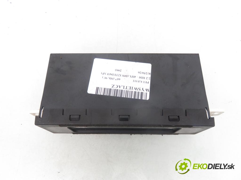 PEUGEOT 607 (9D, 9U) SEDAN 2003 98,00 2.2 HDI - 4HX (DW12TED4/FAP) 2179,00 ZOBRAZIT: 96494046XT00 ; S110661002K