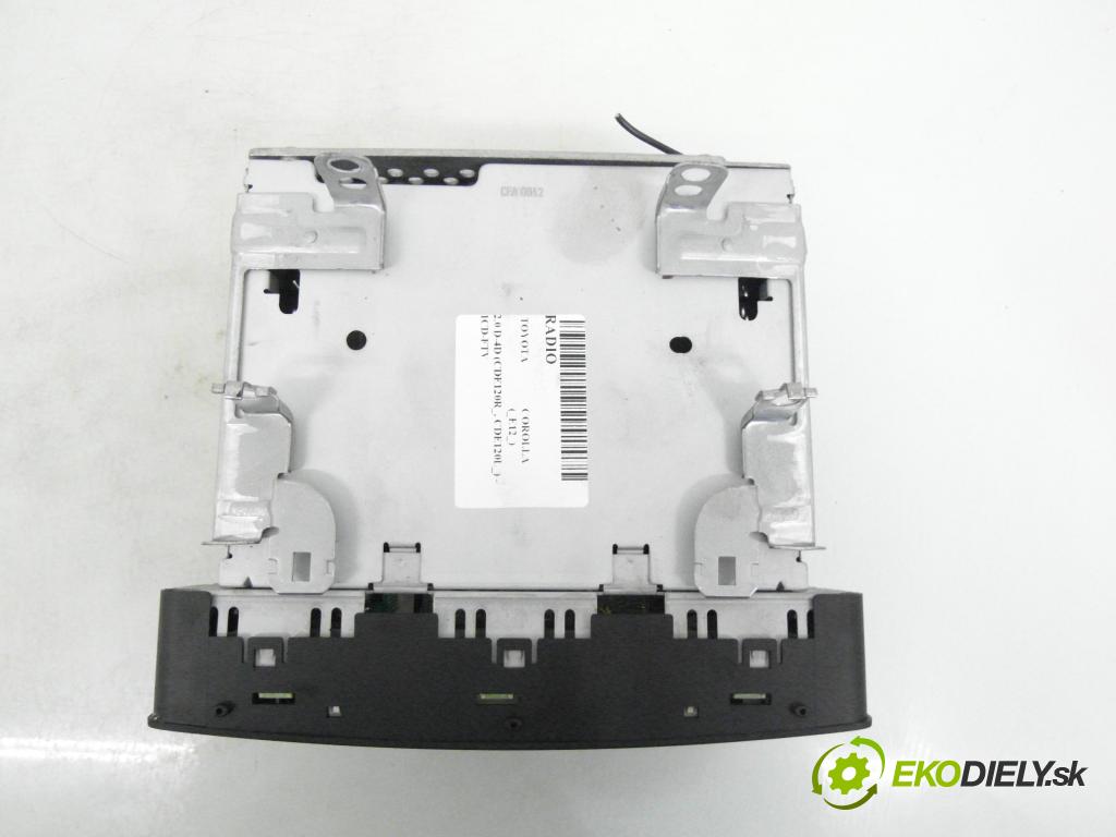 TOYOTA COROLLA (_E12_) HB 2002 66,00 2.0 D-4D 1995,00 RADIO CD 8612002260 ; CQTS7170L