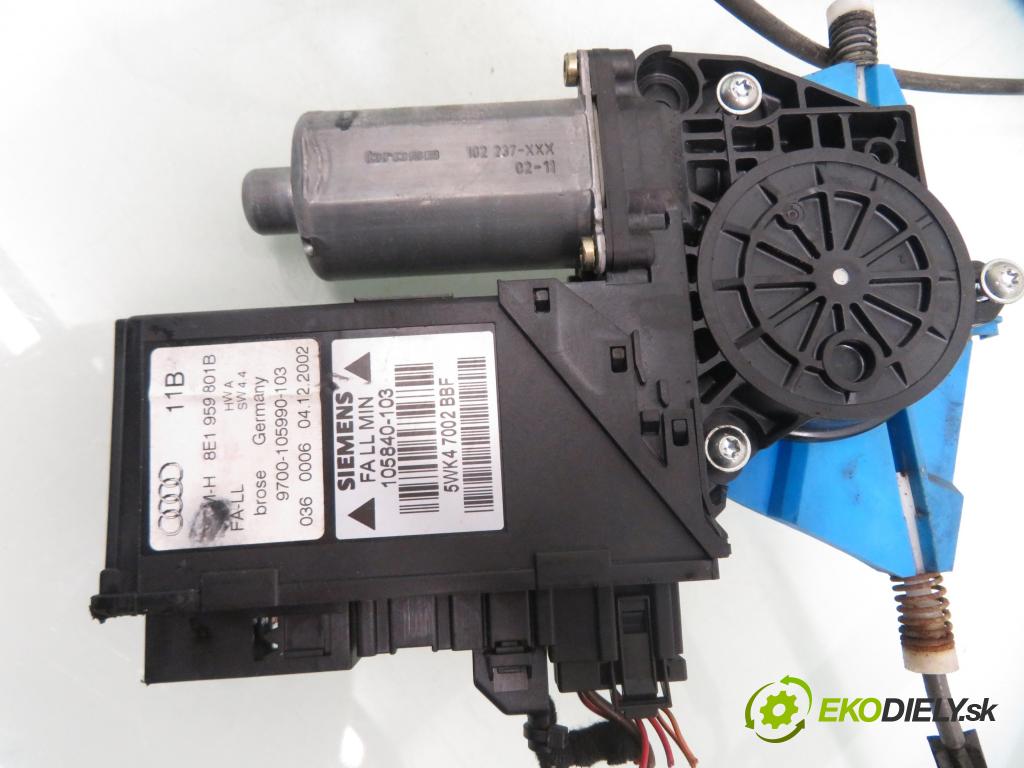 AUDI A4 (8E2, B6) SEDAN 2001 96,00 2.0 20V 130 - ALT 1984,00 Mechanizmus okien 0130821765 ; 105840103 ; 5WK47002BBF