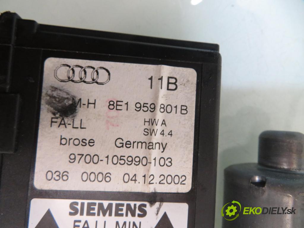 AUDI A4 (8E2, B6) SEDAN 2001 96,00 2.0 20V 130 - ALT 1984,00 Mechanizmus okien 0130821765 ; 105840103 ; 5WK47002BBF