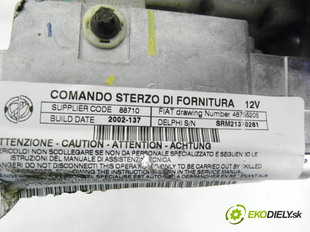 FIAT PUNTO (188_) HB 2002 59,00 1.2 16V 80 - 188 A5.000 1242,00 SLOUPEC / PODPORA elektrický 46755205 ; 26087456 ; 09381199