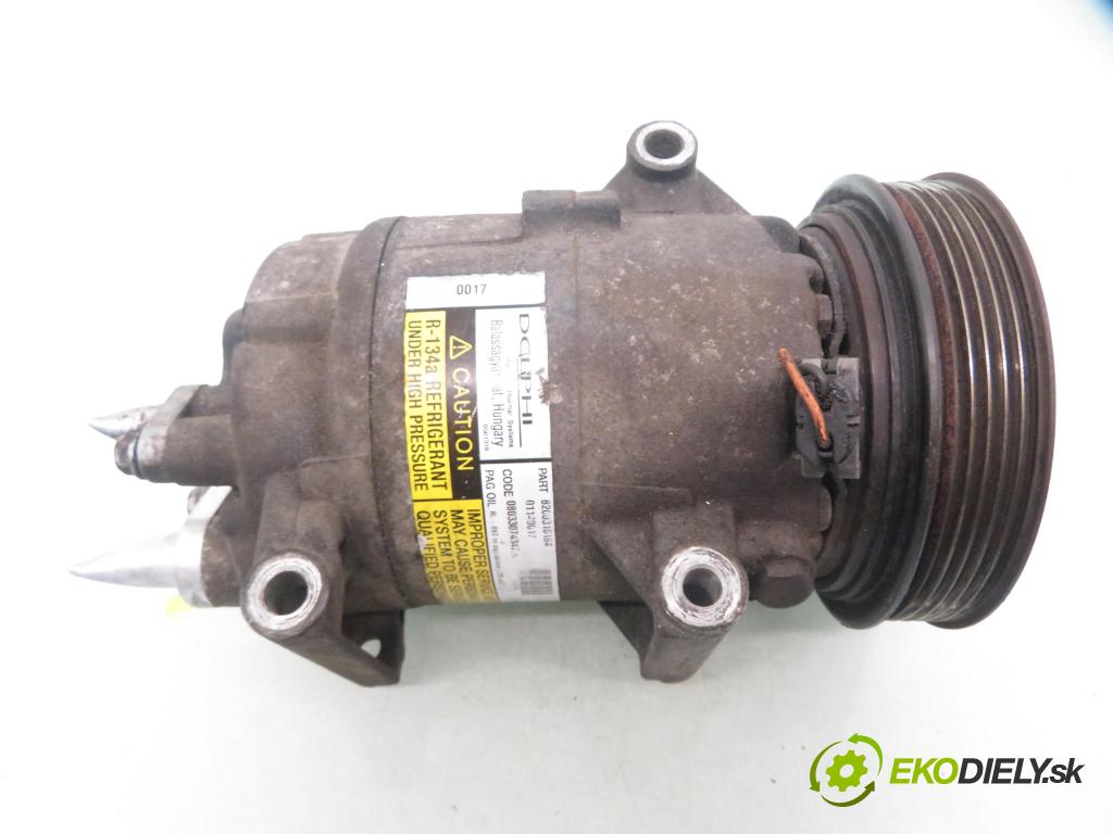 RENAULT SCENIC II (JM0/1_) MINIVAN 2003 83,00 1.6 (JM0C, JM0J, JM1B) - K4M 782 1598,00 KOMPRESOR: klimatizácie 8200316164 ; 01140017 (Kompresor klimatizácie)