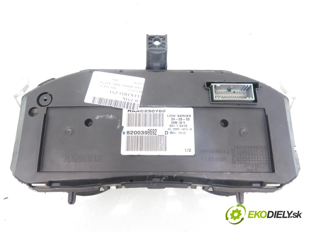 RENAULT MEGANE II (BM0/1_, CM0/1_) HB 2004 72,00 1.4 16V (BM0B, CM0B) - K4J 730 1390,00 spinačka / imobilizéra IMMO / Riadiaca jednotka 8200321263 ; 8200387138 ; 8200306033C