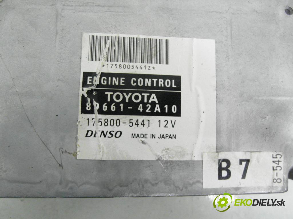 TOYOTA RAV 4 II (_A2_) SUV 2004 85,00 2.0 D-4D 4WD 116 - 1CD-FTV 1995,00 Riadiaca jednotka Motor 8966142A10 ; 1758005441