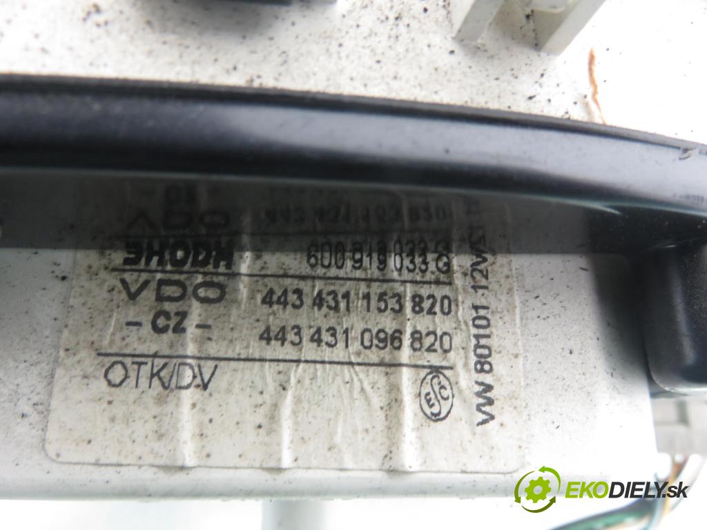 SKODA FELICIA II (6U1) HB 2000 50,00 1.3 MPI 68 1289,00 Prístrojovka na ODKAZ: 6U0919033G ; 443431153820 ; 443431096820