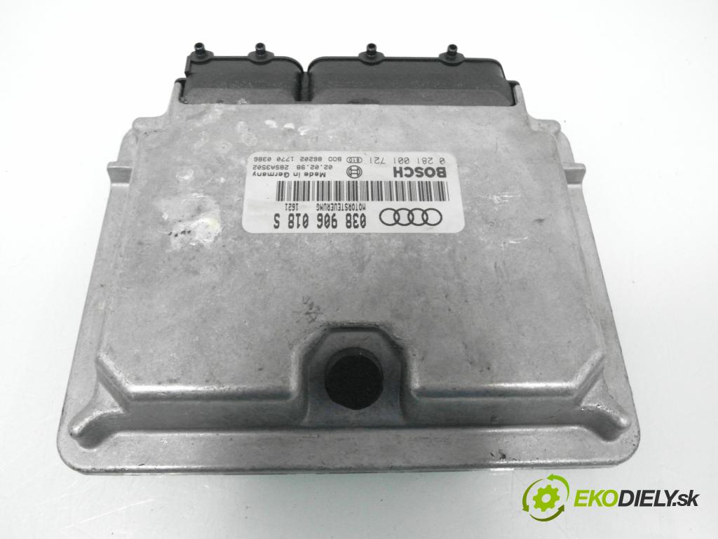 AUDI A4 (8D2, B5) SEDAN 1998 81,00 1.9 TDI 110 - AFN 1896,00 Riadiaca jednotka Motor 038906018S ; 0281001721