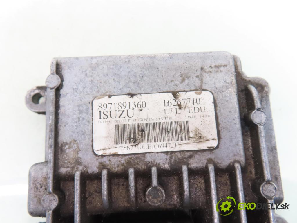 OPEL ASTRA G liftback (T98) HB 2002 55,00 1.7 DTI 16V - Y 17 DT 1686,00 Riadiaca jednotka pumpy 8971891360 ; 16267710