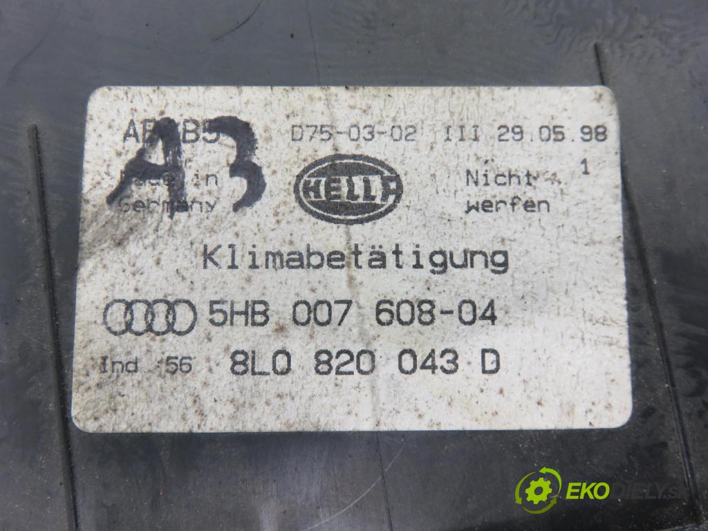 AUDI A4 (8D2, B5) SEDAN 1998 81,00 1.9 TDI 110 - AFN 1896,00 Panel kúrenia KLIMATRONIK 8L0820043D ; 5HB00760804