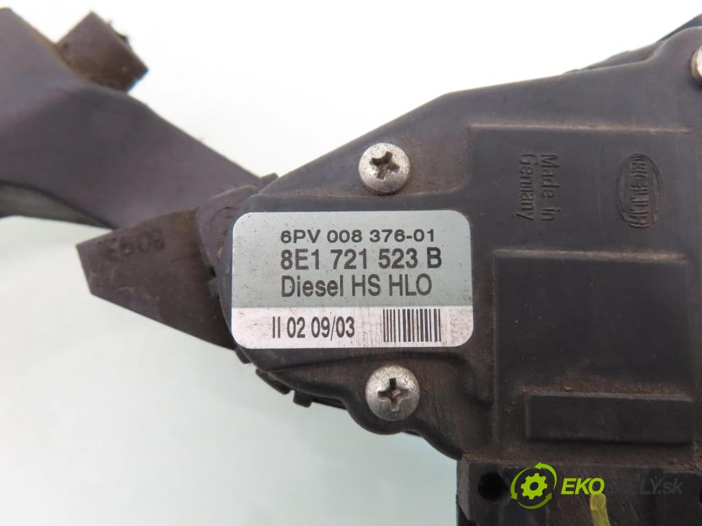 AUDI A4 Avant (8E5, B6) KOMBI 2003 96,00 1.9 TDI PD 130 - AVF 1896,00 Potenciometer plynu 8E1721523B ; 6PV00837601 (Potenciometer plynového pedálu)