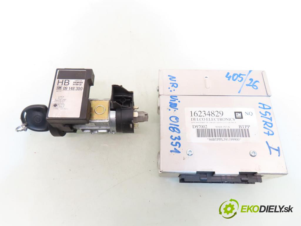 OPEL ASTRA F (T92) SEDAN 1999 44,00 1.4 i 60 - C 14 NZ 1389,00 spinačka / imobilizéra IMMO / Riadiaca jednotka 16234829 ; 26034041 ; 26034040